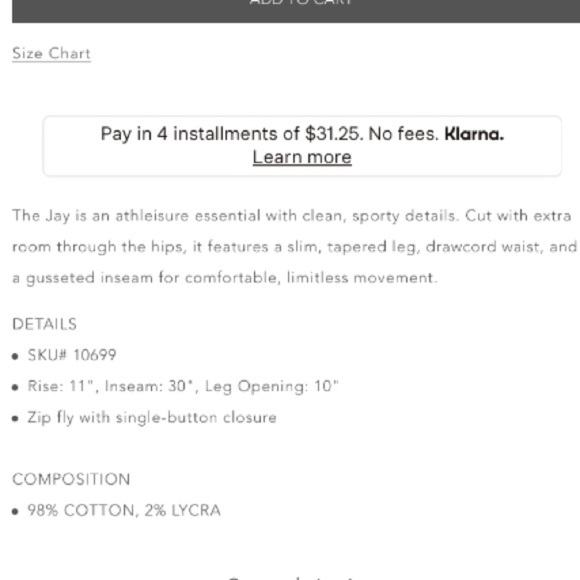 DL 1961**Camo. Jay Track Chino**Size 30**$125 - Picture 7 of 7